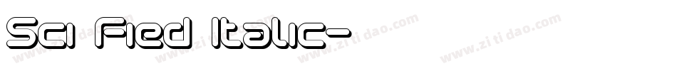 Sci Fied Italic字体转换